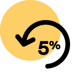 Возвращайте до 5% стоимости часа